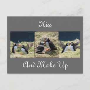 Küssen und Postkarte auffüllen