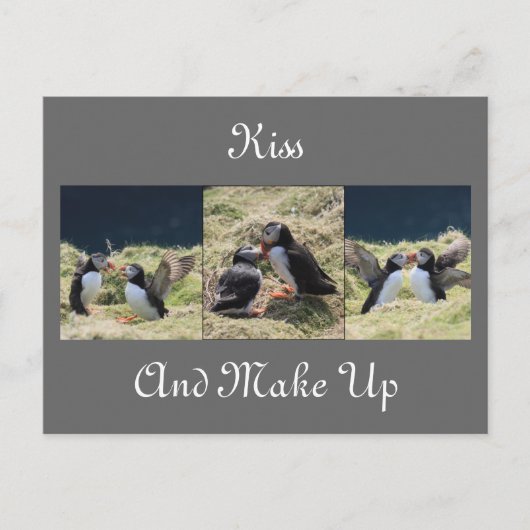Küssen und Postkarte auffüllen (Vorderseite)