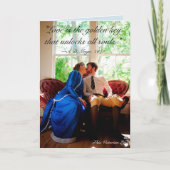 Küssen, Viktorianisches Zitat Karte (Vorderseite)