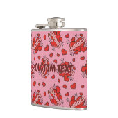 Küssen von Comic Sound Effect Pattern Flachmann (Links)