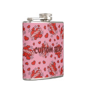 Küssen von Comic Sound Effect Pattern Flachmann (Rechts)