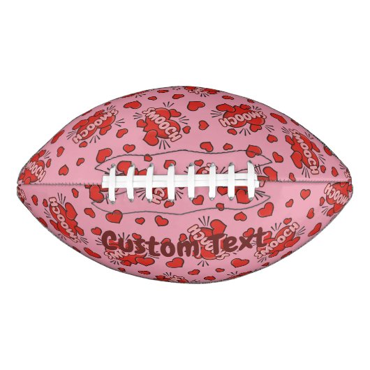 Küssen von Comic Sound Effect Pattern Football (Vorderseite)