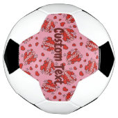 Küssen von Comic Sound Effect Pattern Fußball (Gedreht)