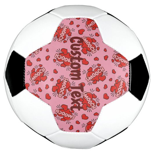 Küssen von Comic Sound Effect Pattern Fußball (Gedreht)