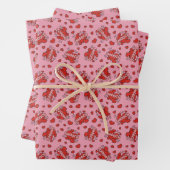 Küssen von Comic Sound Effect Pattern Geschenkpapier Set (Beispiel)