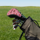 Küssen von Comic Sound Effect Pattern Golf Headcover (In SItu)
