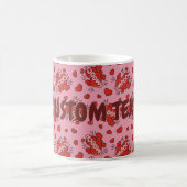 Küssen von Comic Sound Effect Pattern Kaffeetasse (Mittel)