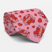 Küssen von Comic Sound Effect Pattern Krawatte (Gerollt)