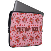 Küssen von Comic Sound Effect Pattern Laptopschutzhülle (Vorne Rechts)