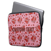 Küssen von Comic Sound Effect Pattern Laptopschutzhülle (Vorderseite Links)