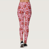 Küssen von Comic Sound Effect Pattern Leggings (Rückseite)