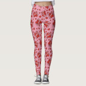 Küssen von Comic Sound Effect Pattern Leggings (Vorderseite)