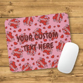 Küssen von Comic Sound Effect Pattern Mousepad