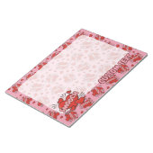 Küssen von Comic Sound Effect Pattern Notizblock (angewinkelt)