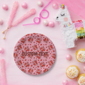 Küssen von Comic Sound Effect Pattern Pappteller (Party)