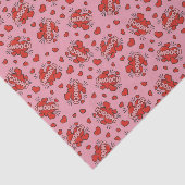 Küssen von Comic Sound Effect Pattern Seidenpapier (Ausschnitt)