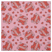 Küssen von Comic Sound Effect Pattern Stoff (Muster)
