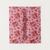 Küssen von Comic Sound Effect Pattern Wandteppich (Vorderseite)