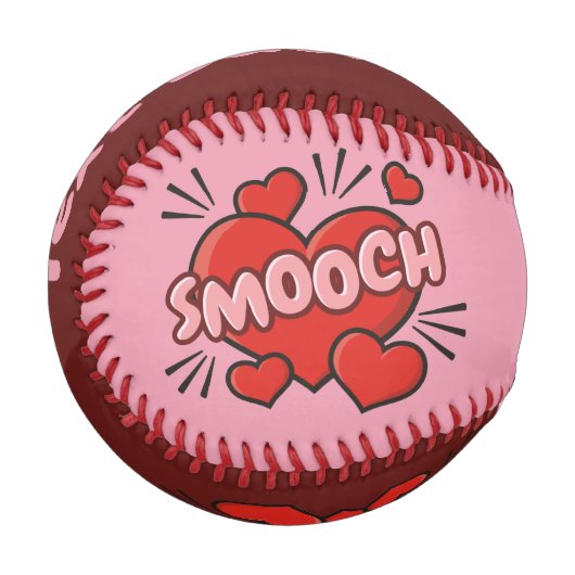 Küssen von Comic-Sound-Effekt Baseball (Vorderseite Links)
