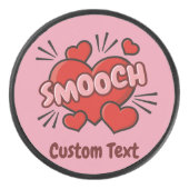 Küssen von Comic-Sound-Effekt Eishockey Puck (Vorderseite)