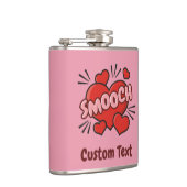 Küssen von Comic-Sound-Effekt Flachmann (Rechts)