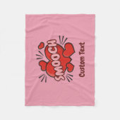 Küssen von Comic-Sound-Effekt Fleecedecke (Vorderseite)