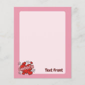 Küssen von Comic-Sound-Effekt Flyer (Vorne)