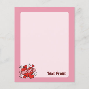 Küssen von Comic-Sound-Effekt Flyer