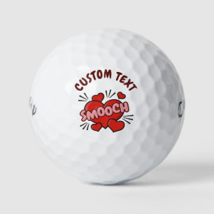 Küssen von Comic-Sound-Effekt Golfball
