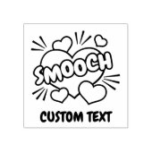 Küssen von Comic-Sound-Effekt Gummistempel (Prägung)