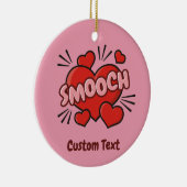 Küssen von Comic-Sound-Effekt Keramik Ornament (Rechts)