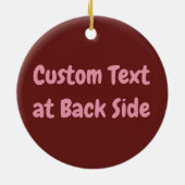 Küssen von Comic-Sound-Effekt Keramik Ornament (Hinten)