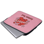 Küssen von Comic-Sound-Effekt Laptopschutzhülle (Vorne Knopf)