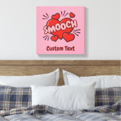 Küssen von Comic-Sound-Effekt Leinwanddruck (Insitu (Schlafzimmer))