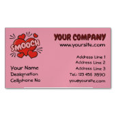 Küssen von Comic-Sound-Effekt Magnetische Visitenkarte (Vorderseite)