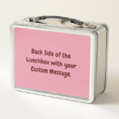 Küssen von Comic-Sound-Effekt Metall Brotdose (Rückseite)