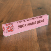 Küssen von Comic-Sound-Effekt Namensplakette (Seite)