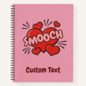 Küssen von Comic-Sound-Effekt Notizblock (Vorderseite)