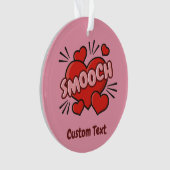 Küssen von Comic-Sound-Effekt Ornament (Vorderseite)