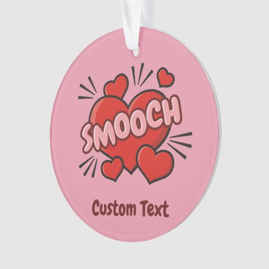 Küssen von Comic-Sound-Effekt Ornament (Vorderseite)