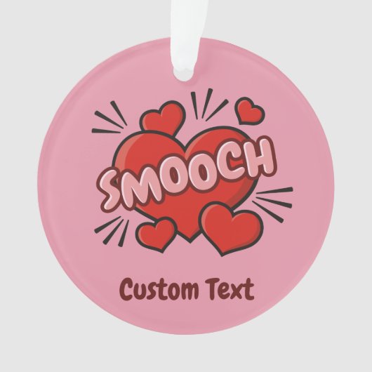 Küssen von Comic-Sound-Effekt Ornament (Vorderseite)