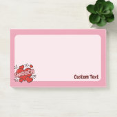 Küssen von Comic-Sound-Effekt Post-it Klebezettel (Büro)