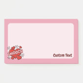 Küssen von Comic-Sound-Effekt Post-it Klebezettel (Vorderseite)