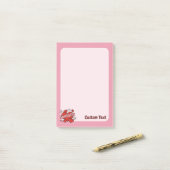 Küssen von Comic-Sound-Effekt Post-it Klebezettel (Auf Schreibtisch)