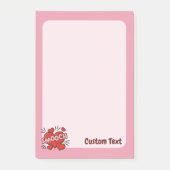 Küssen von Comic-Sound-Effekt Post-it Klebezettel (Vorderseite)