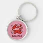 Küssen von Comic-Sound-Effekt Schlüsselanhänger (Vorne)