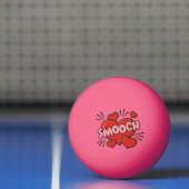 Küssen von Comic-Sound-Effekt Tischtennisball (Netto)