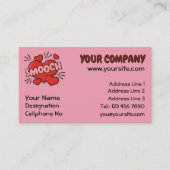 Küssen von Comic-Sound-Effekt Visitenkarte (Vorderseite)