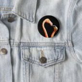 Küssen von Flamingos Button (Beispiel)
