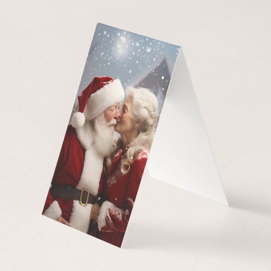 Küssen von Herrn und Frau Santa Claus (Vorderseite)